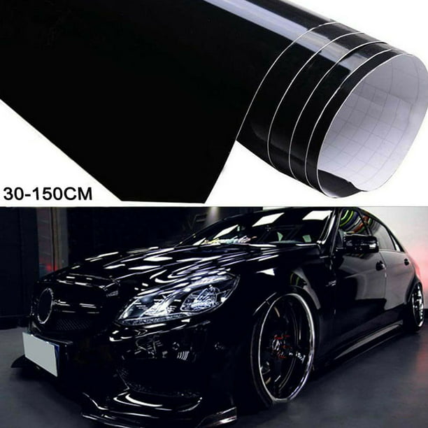 Black Glossy Vinyl Film Gloss Glossy Car Wrap Foil Sticker With Air Bubble Free 
